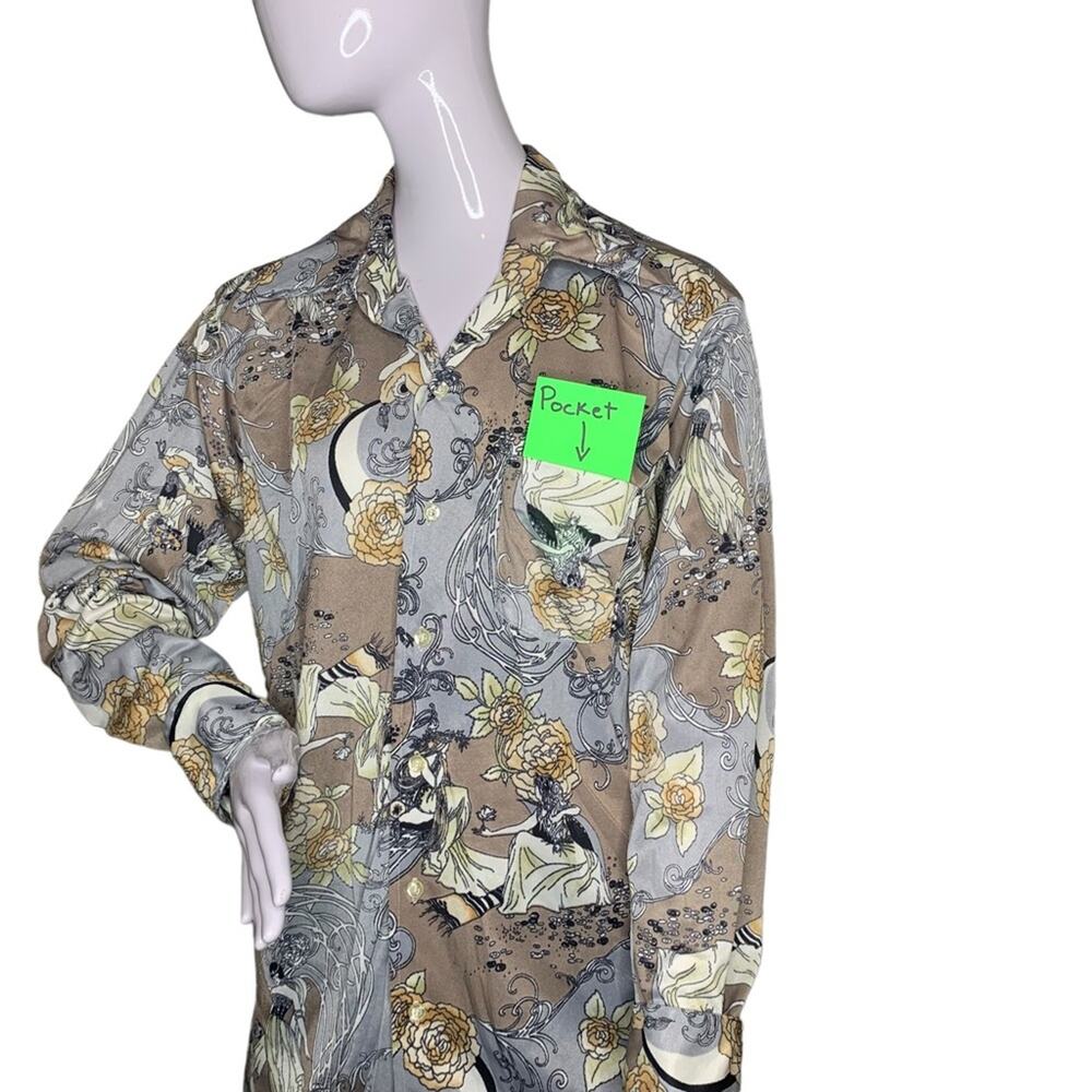 Donegal Vintage 70' Button down Oxford Shirt Size L long Sleeve
